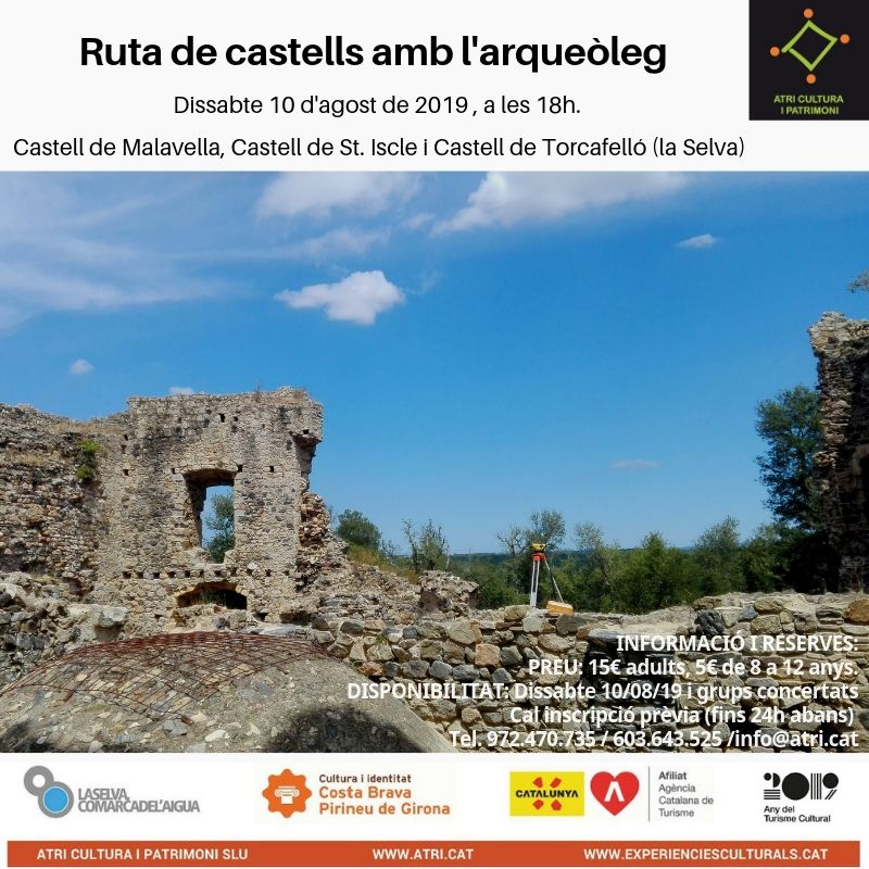 A l’agost, ruta de castells amb l’arqueòleg