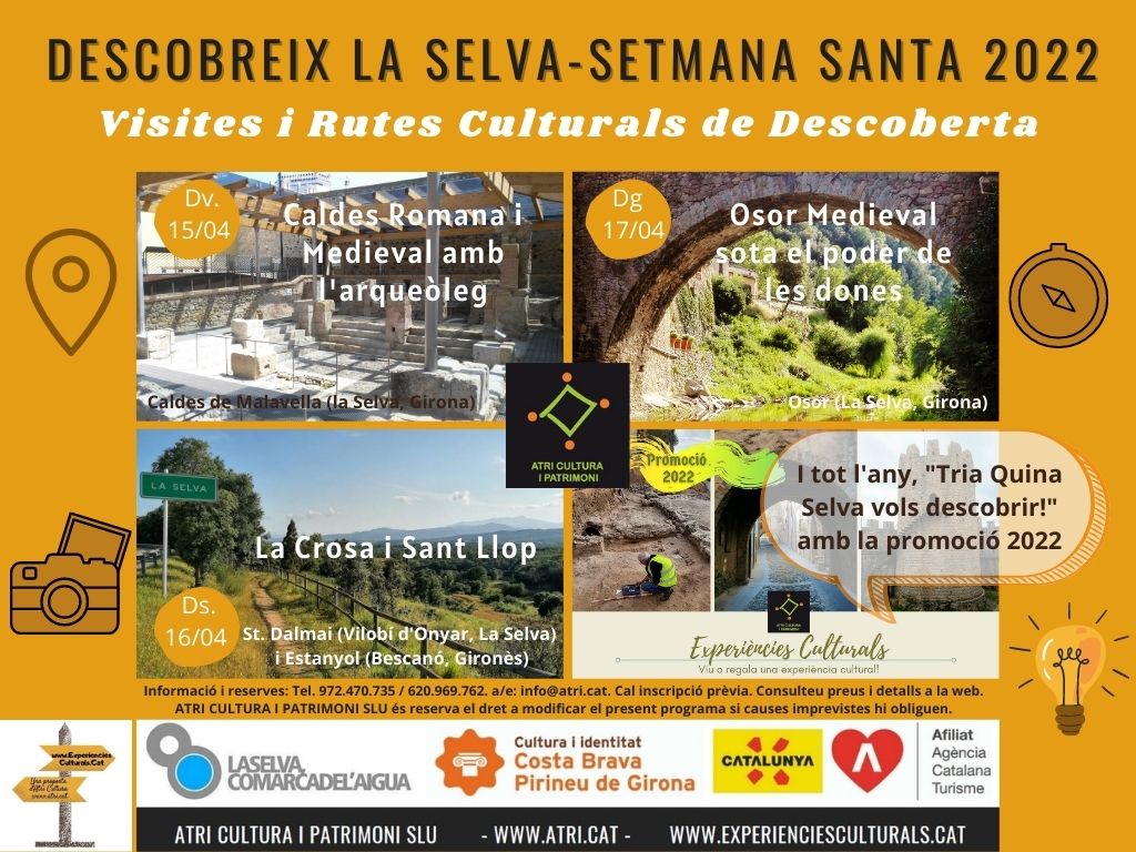 Visites i rutes culturals guiades a la comarca de la Selva (Girona)